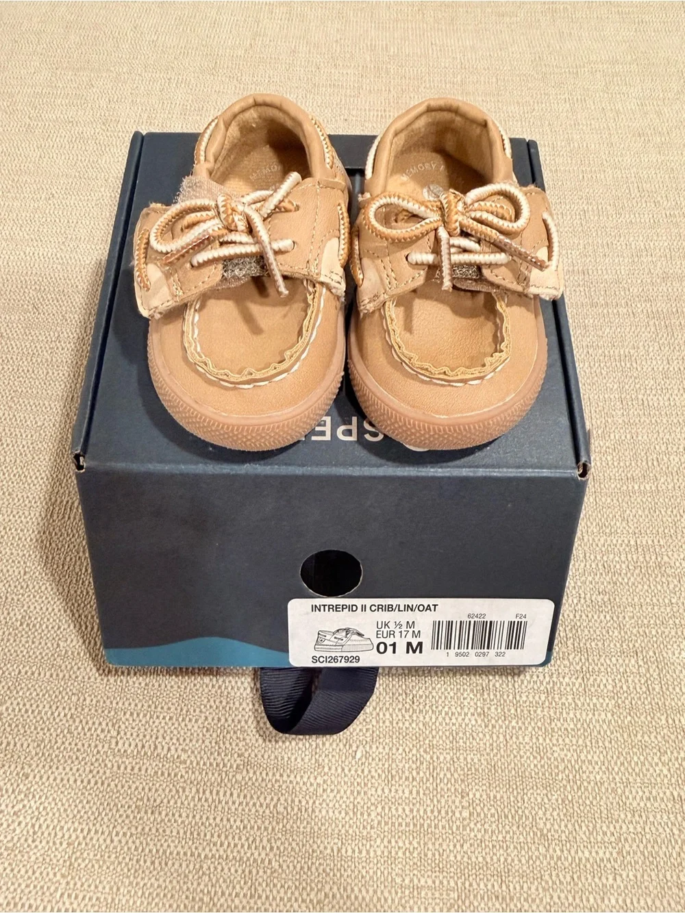 Sperry Baby Oat Boat Shoes with Velcro Strap